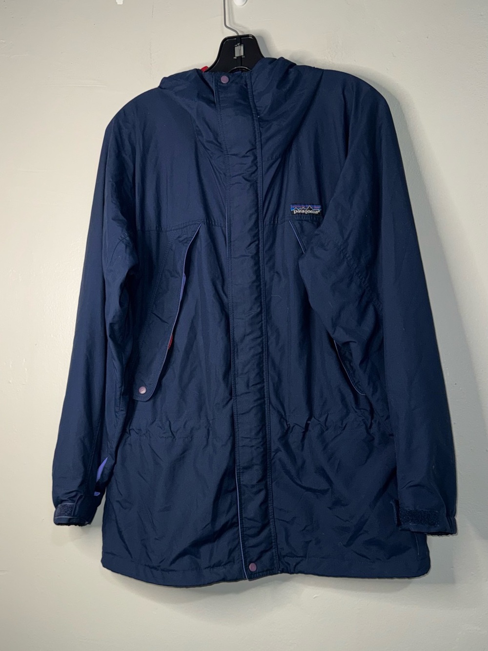 Patagonia Men’s Navy Hooded Raincoat